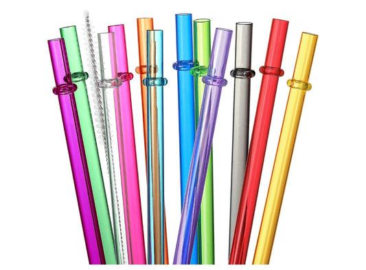 10.5” Reusable Plastic Straws