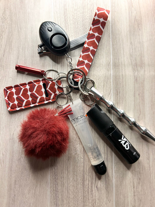 Hearts Self Defense Keychain