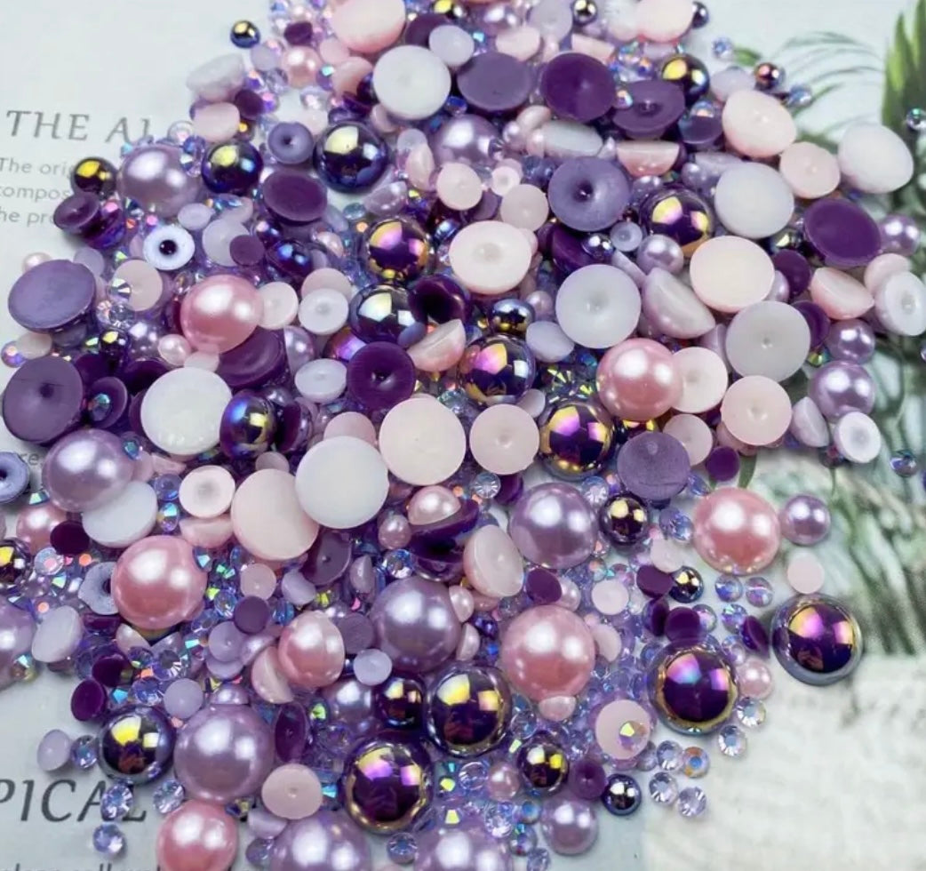 Rhinestone pearls