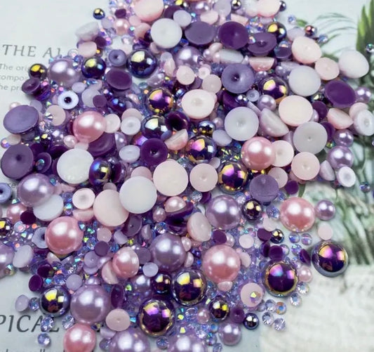Rhinestone pearls
