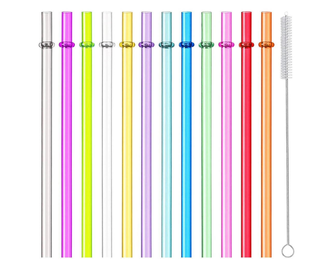 10.5” Reusable Plastic Straws