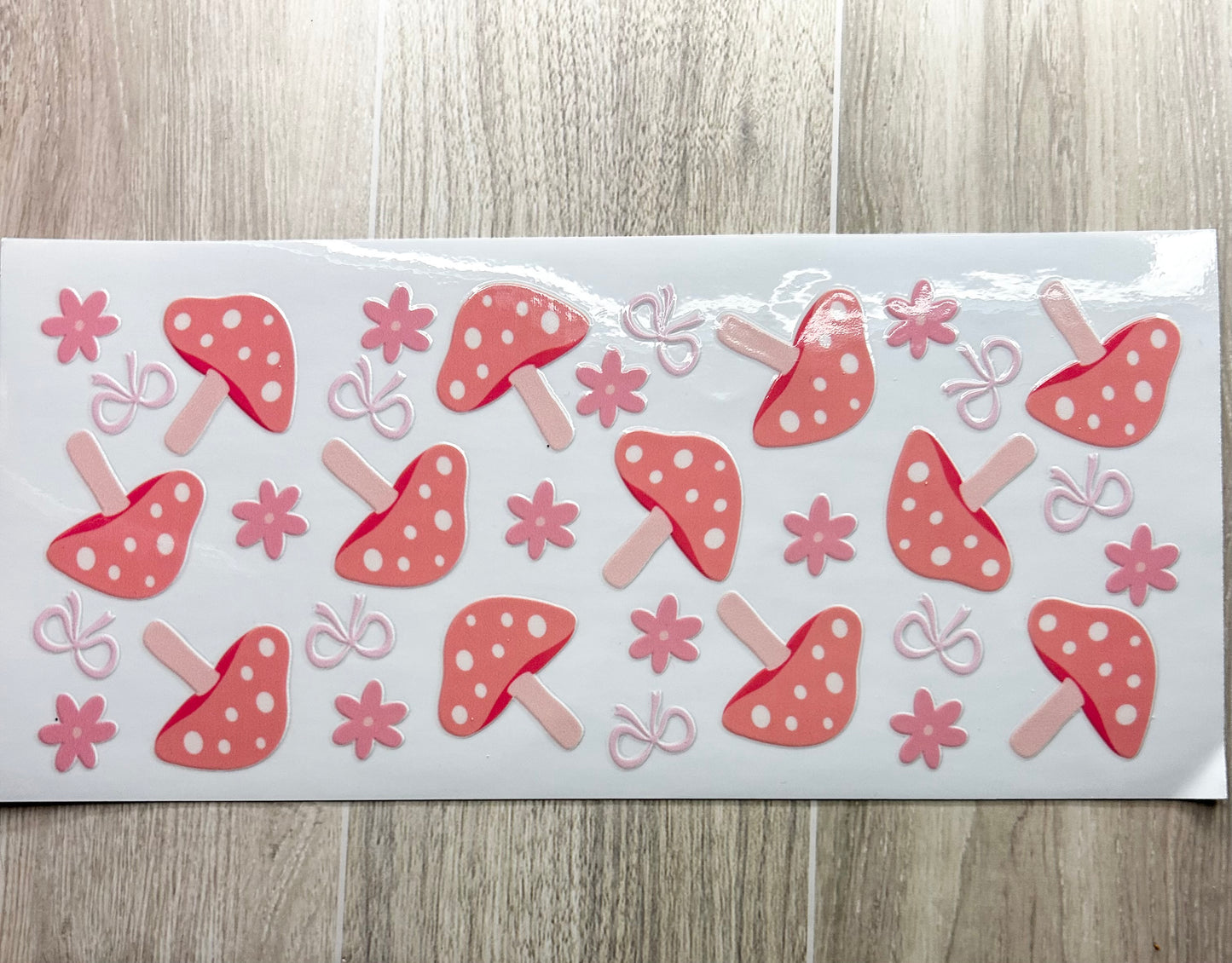 Pink Mushrooms & Bows