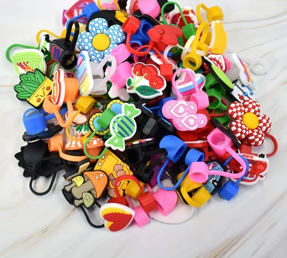 Assorted Straw Toppers