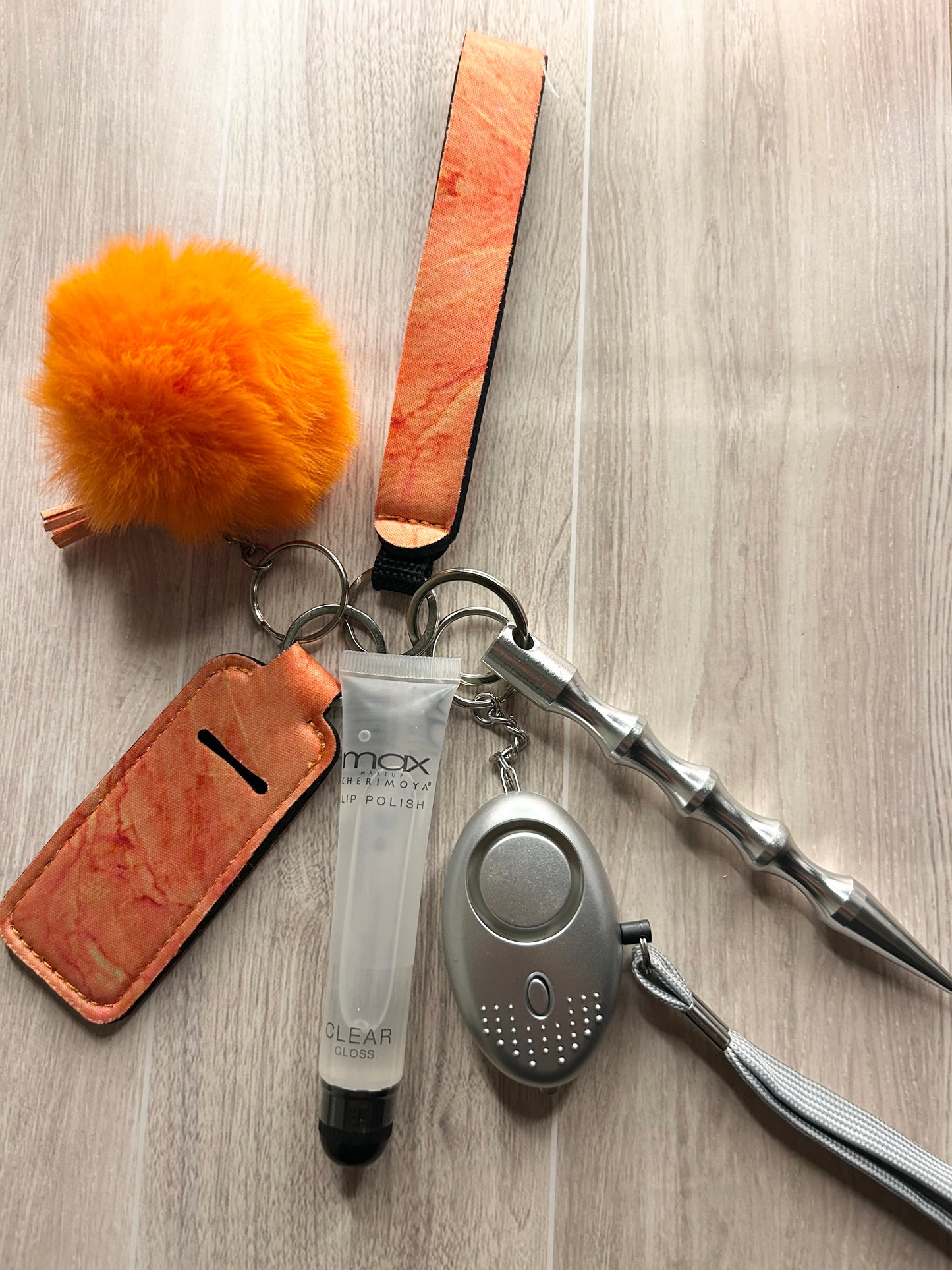 Orange Self Defense Keychain
