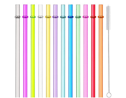 10.5” Reusable Plastic Straws