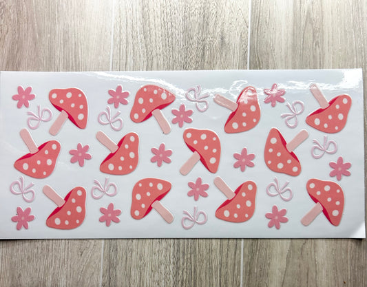 Pink Mushrooms & Bows