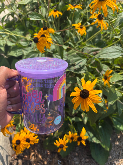 Keep On Smiling Jelly Glass