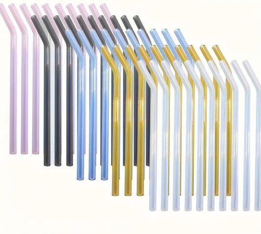Bent Glass Straws